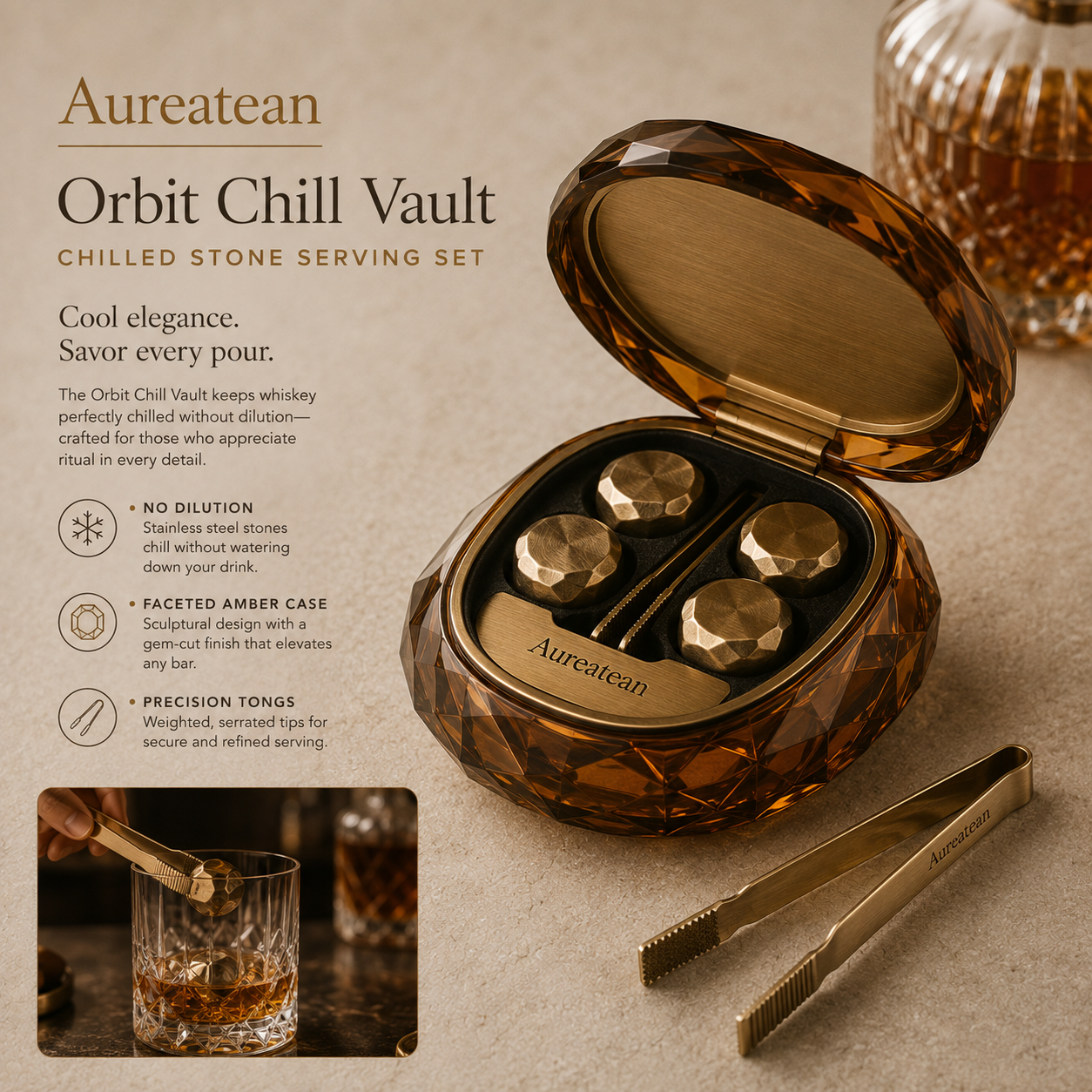 Aureatean™ Orbit Chill Vault & Stone Set