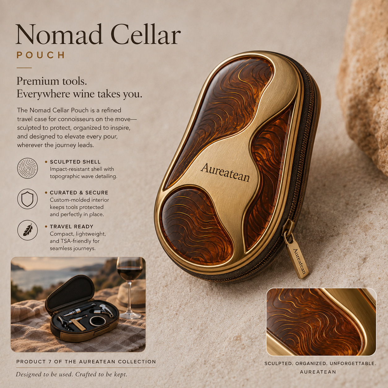 Aureatean™ Nomad Cellar Travel Pouch
