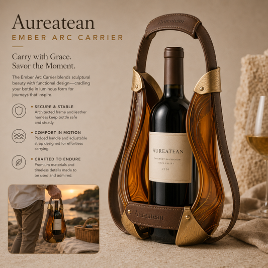 Aureatean™ Ember Arc Wine Bottle Carrier