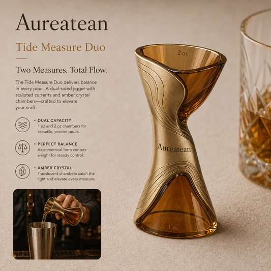 Aureatean™ Tide Measure Dual Cocktail Jigger